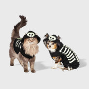 Skeleton Glow Reflective Halloween Hoodie Dog and Cat Costume
