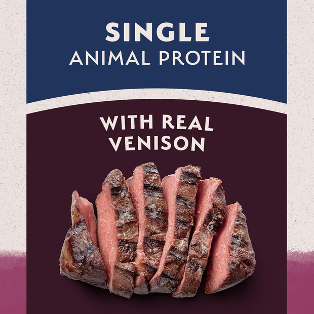 Limited Ingredient Adult Grain-Free Dry Dog Food, Reserve Sweet Potato & Venison Recipe, 4 Pound (Pack of 1)