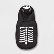 Skeleton Glow Reflective Halloween Hoodie Dog and Cat Costume