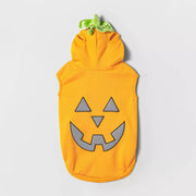 Jack-O'-Lantern Pumpkin Reflective Halloween Hoodie Dog and Cat Costume
